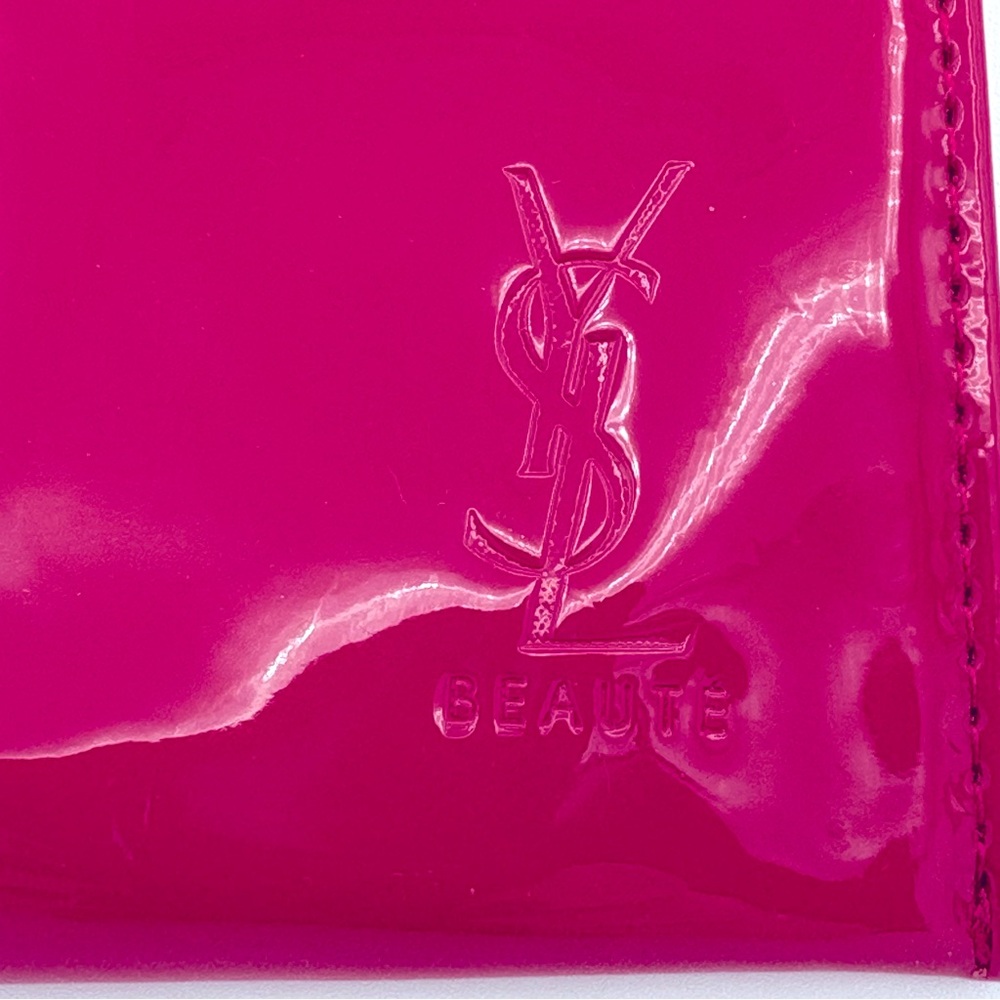 NEW YSL Beauty Patent Leather Cosmetic Bag